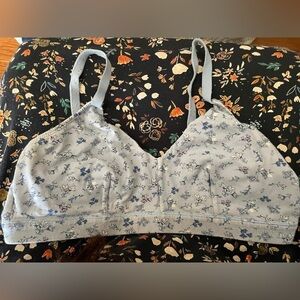 Two Organic Cotton Jockey Bra/Bralettes